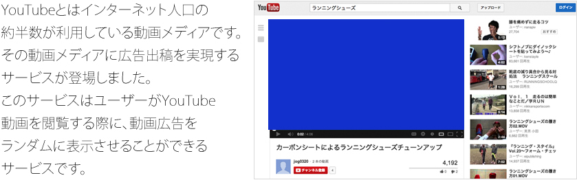 YouTubeとはインターネット人口の約半数が利用している動画メディアです。