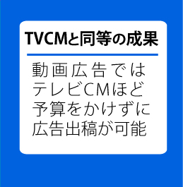 TVCMと同等の成果